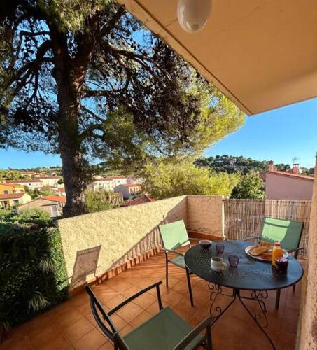 Escapade à Collioure, Terrasse Ombragée Parking Privé et Vue sur les Albères