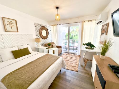 30m2 vue mer terrasse à 1min des plages