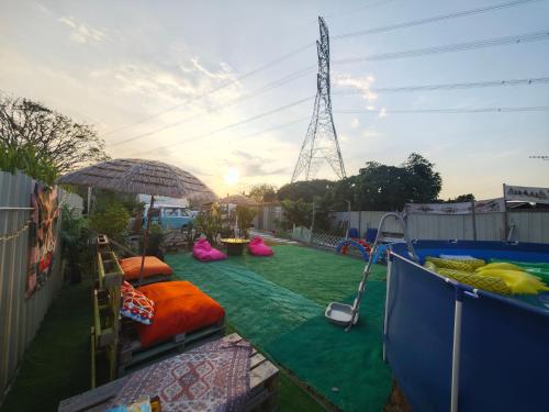 Swimming pool, 帆船冷氣帳篷 in Yuen Long