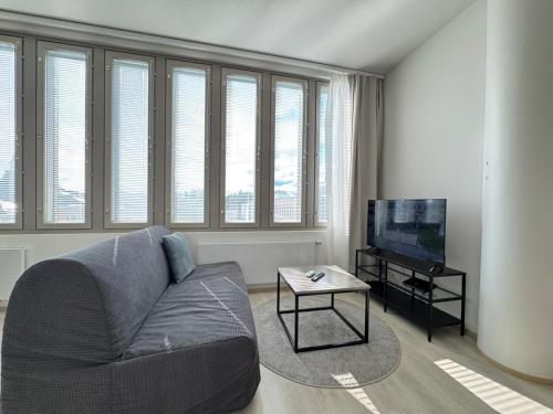 Κοινόχρηστο σαλόνι/χώρος τηλεόρασης, Nordstay Apartments Pankkitalo in Κουόπιο