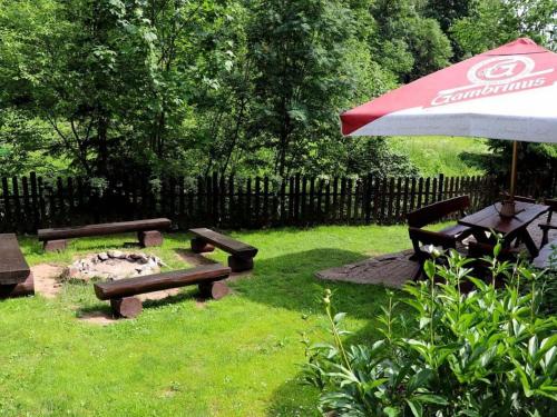 ระเบียง/ชานเรือน, Holiday Home U tří medvědů by Interhome (Holiday Home U tri medvedu by Interhome) in เชอร์นี ดุล
