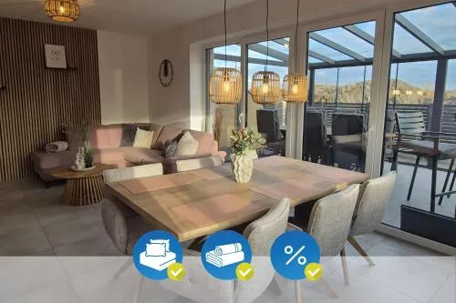 Luxushaus Rosi Direkt am Wasser Nordsee Sauna in Bübbens, Deutschland