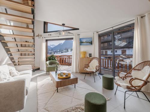 Morzine: Appartement moderne 8 pers, ski-in/ski-out, 72m², parking, wifi - FR-1-754-108