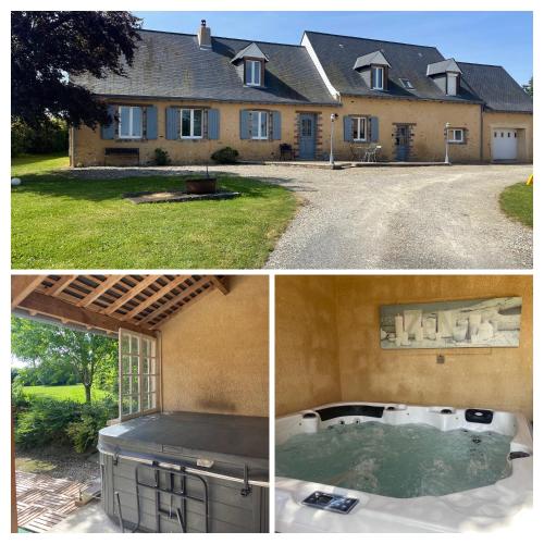 Maison de campagne avec jacuzzi, 15 couchages