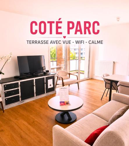 Côté Parc, appart design avec terrasse - Location saisonnière - Sainte-Foy-lès-Lyon