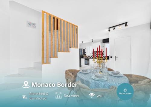 Magnifique 3P terrasse vue mer, front Monaco - HJ