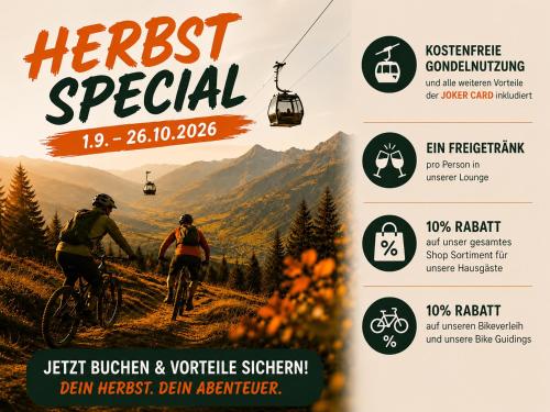 SKILL Mountain Lodge - Ski und Bike Hostel im Sommer mit JOKER CARD 2