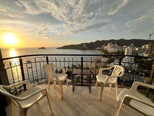 Apartamento familiar con vista al mar en el Rodadero