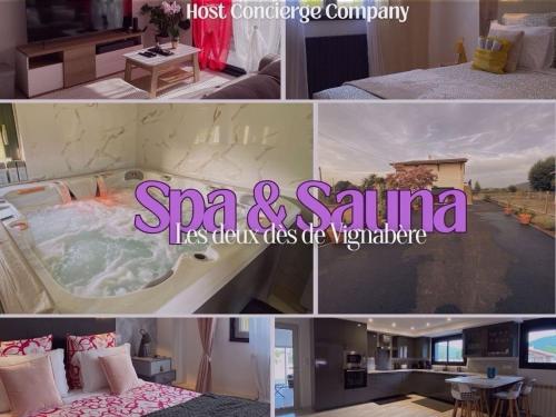 Les 2 Dés de Vignabère - Maison avec spa sauna