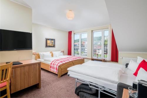 1 double bed, 1 sofa bed