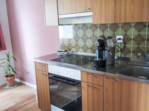 مطبخ, Apartment Charmantes Chalet Apartment mit Aussicht by Interhome in سارنين