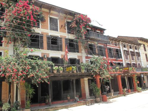 balkon/terras, The Old Inn in Bandipur