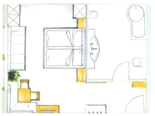 1 king bed, 1 sofa bed
