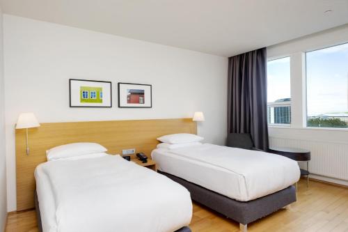 Zimmer mit 2 einzelbetten, mit aussicht