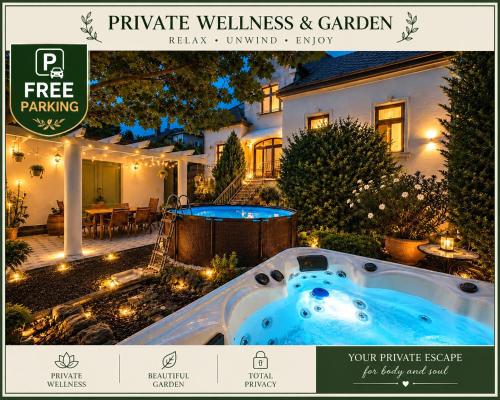 Kúria apartman private wellness with garden and pool, Budapest