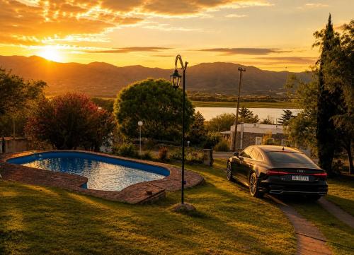 Quinta vista única a las montañas para grupos