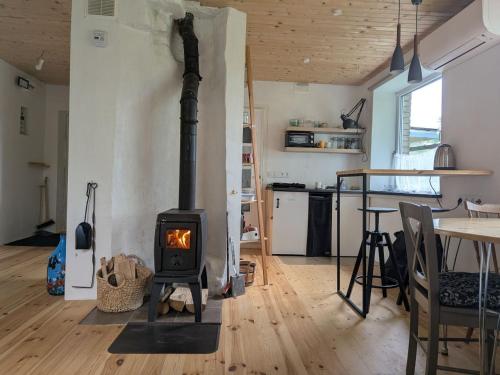 Cozy apartment with a fireplace in Loksa