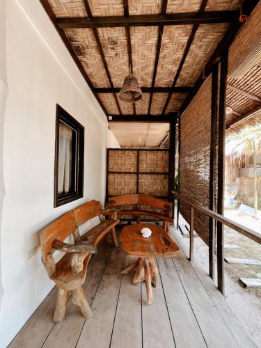 balkon/taras, Aggehanan beach resort in Siargao Island