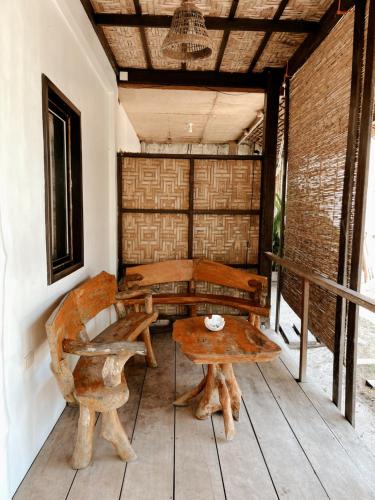 balkon/taras, Aggehanan beach resort in Siargao Island