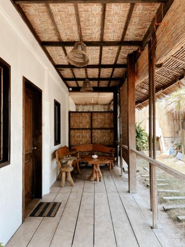 balkon/taras, Aggehanan beach resort in Siargao Island