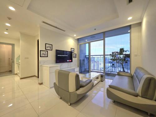 Shared lounge/TV area, Landmark 81 Area - K's Luxury Residence in Bình Thạnh
