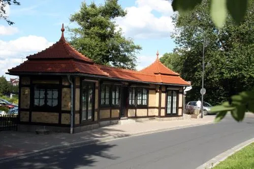 Pavillon an der Ilm in Ilmenau, Deutschland