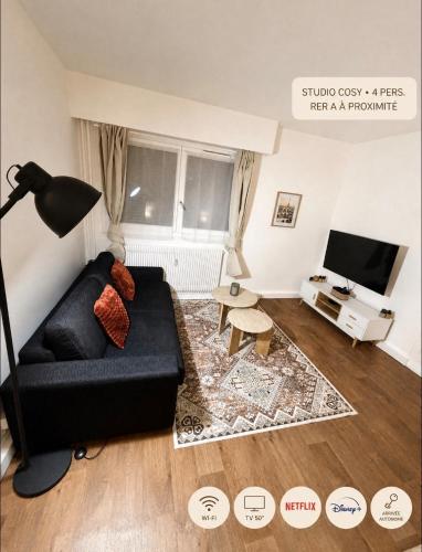 Cozy studio for 4 people Rueil-Malmaison RER A - Location saisonnière - Rueil-Malmaison