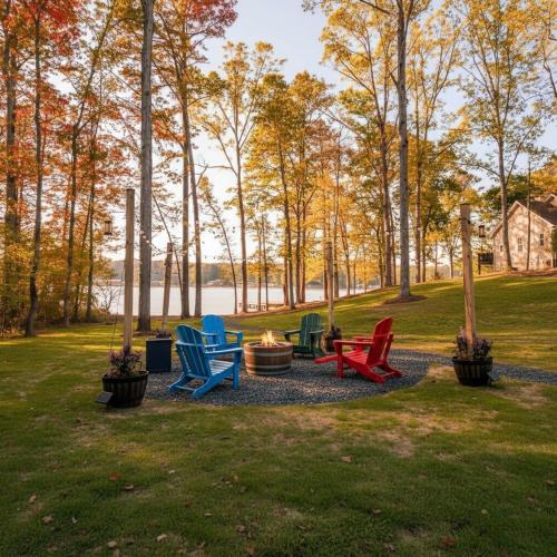 Modern Lakefront Home with Private Putting Green