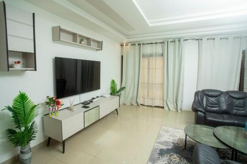ห้องส่วนกลางสำหรับนั่งเล่น/ดูทีวี, Villas HouN Assinie in อัสซินี-มาเฟีย
