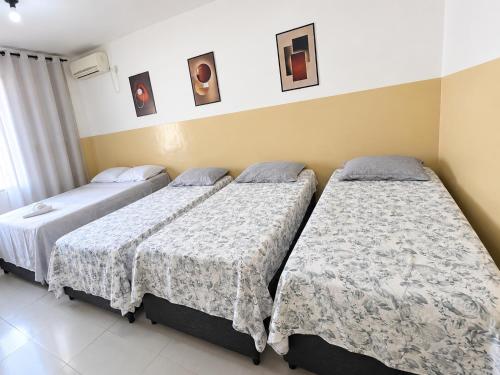 1 double bed, 1 twin bed, 1 bunk bed