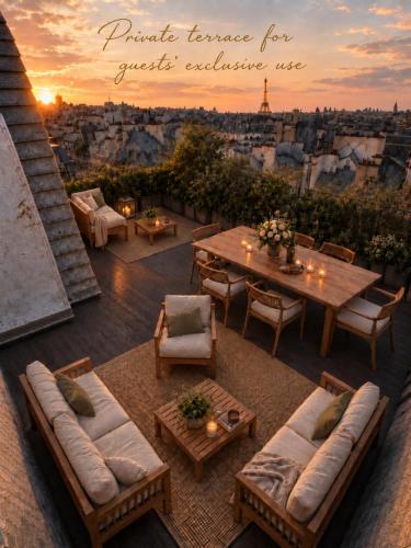 Private Terrace with 360-degree view & Artists' apartment