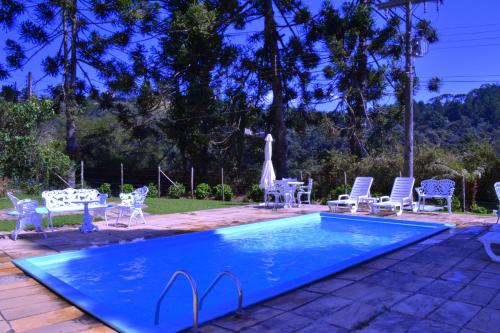 Zwembad, Hotel Refugio Alpino in Campos Do Jordao