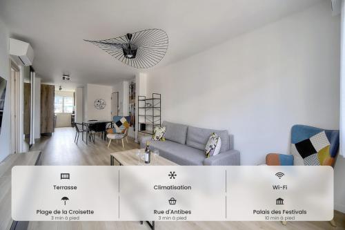 Moderne 2 chambres TERRASSE, MARTINEZ CARLTON A2B249