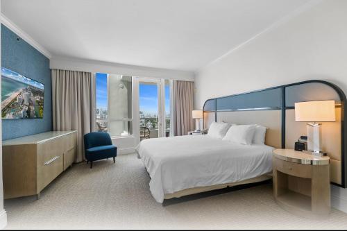 1 king bed, 1 sofa bed
