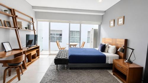 Condesa Loft w Balcony, Fast WiFi Jacuzzi