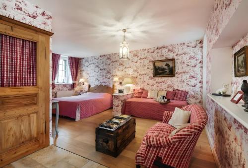 Chambre triple, douche