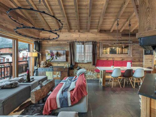 Appartement à Courchevel 1300 pour 8 pers, au pied des pistes avec sauna - FR-1-568-54
