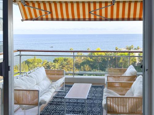 Sea View Apartment with Pool, Tennis and Beach Near Cannes