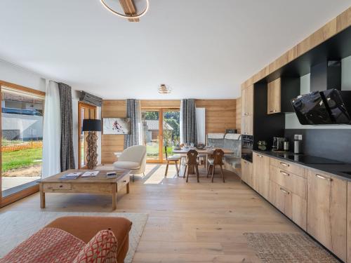 Appartement Confortable avec 2 Chambres, Terrasse et Parking à Megève