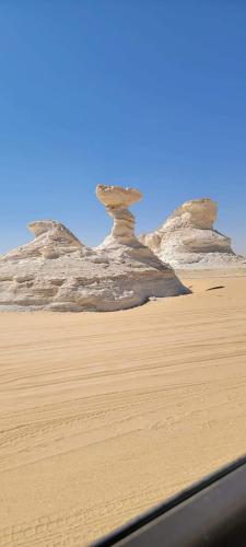 White desert camp in Farafra