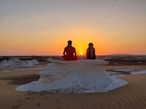 White desert camp in Farafra