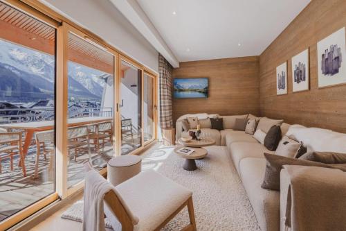 Paradisa Summit - Elégant appartement penthouse avec vue Mont-Blanc