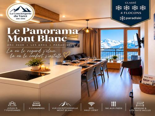Le panorama MontBlanc - Arc 2000 - Ménage et lits faits inclus - Ski IN-OUT - WIFI - Conciergerie du Varet