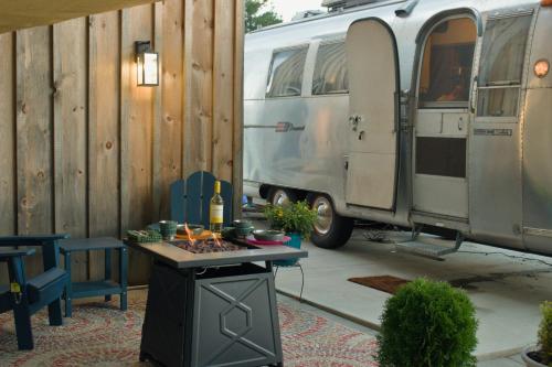 Vintage Airstream near Watkins Glen