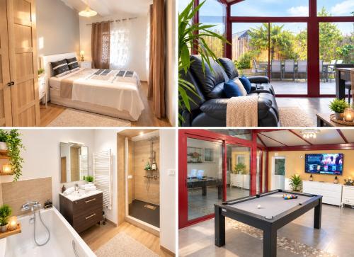 Dépendance Zénith Cosy avec Terrasse Billard Parking Gratuit possibilité Jacuzzi en option - Chambre d'hôtes - Le Grand-Quevilly