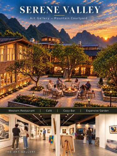 Secret Valley Retreat Traditional Art Oil Painting House in Yangshuo Yulong River&Western Food&Cozy - Yangshuo