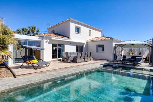 Villa Anja Agde Heated Pool & Jacuzzi Family Villa