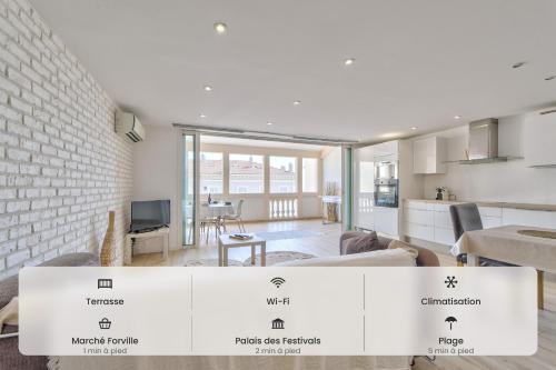 DUPLEX 2 chambres -TERRASSE Vue MER-FELIX FAURE A2B024