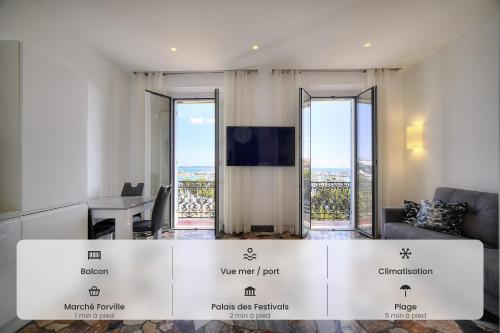 2 chambres-BALCON-VUE MER-FELIX FAURE A2B231