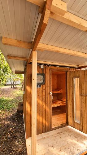 Sauna cabin in forest, stay overnight and enjoy sauna